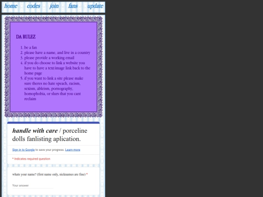 Website screenshot