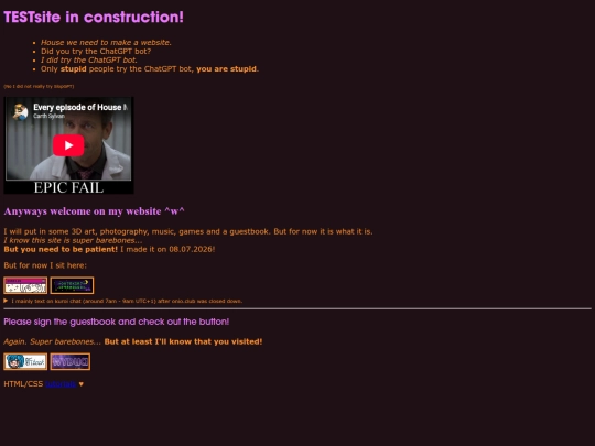 tests/testsite2 screenshot