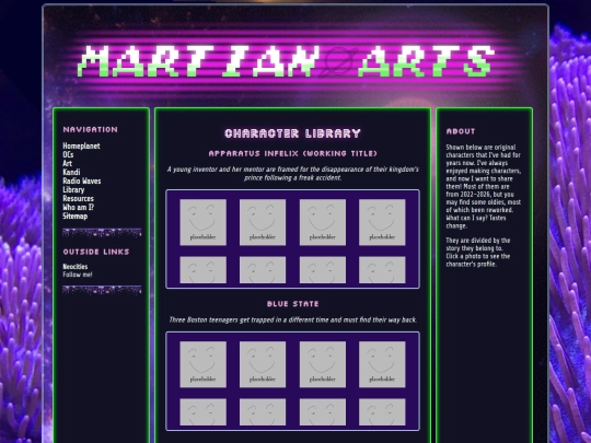 Character-Library screenshot