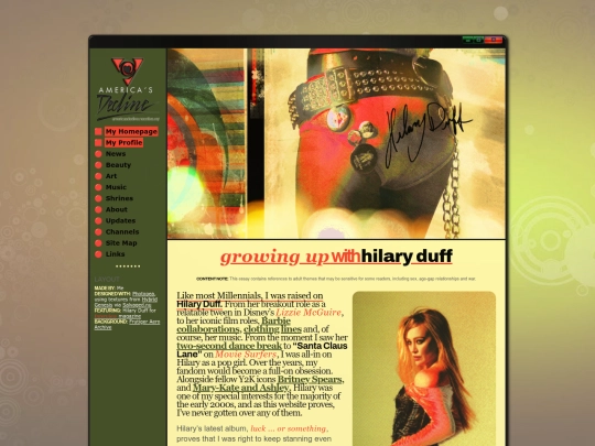 Website screenshot