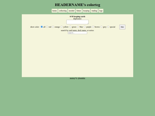 neotcg/keepingcards0-M screenshot