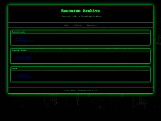 Website screenshot