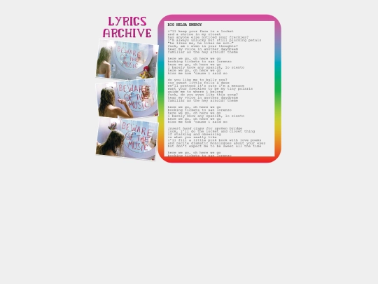lyrics/bighelgaenergy screenshot