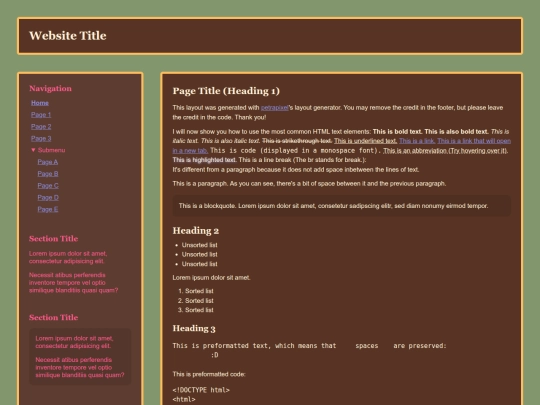 Website screenshot