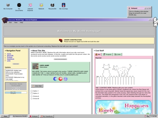 Website screenshot