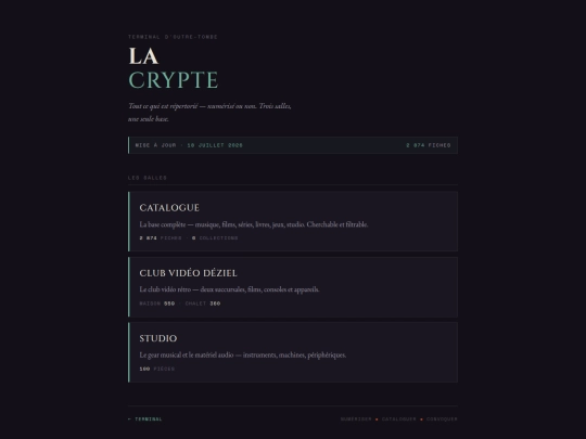 crypte screenshot