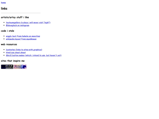links screenshot