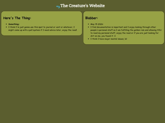 Main/Blog screenshot