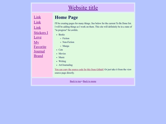 Website screenshot