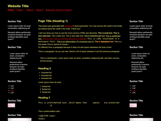 Website screenshot