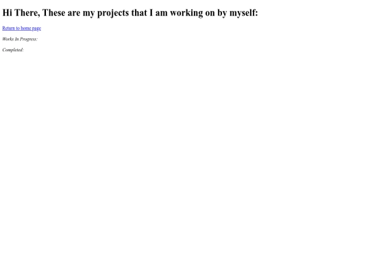 my_projects screenshot