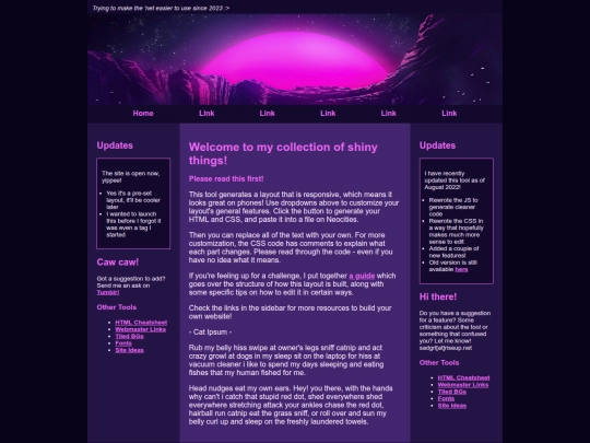 Website screenshot