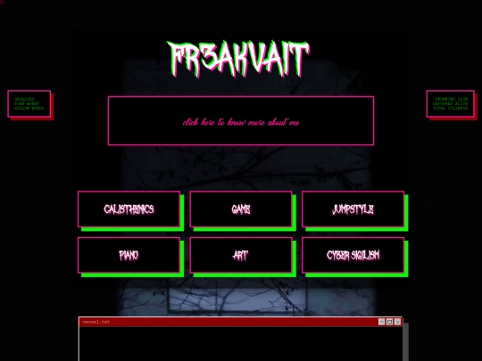 Website screenshot