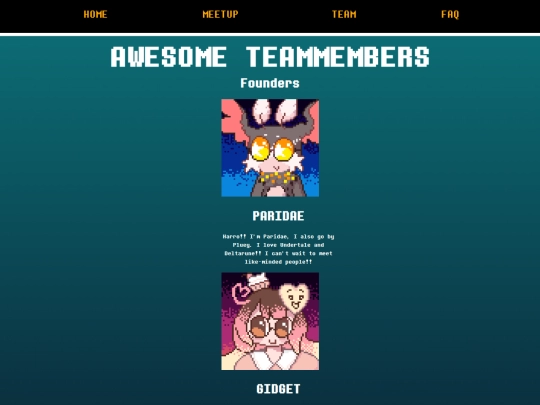 Team screenshot