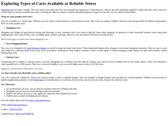 ExploringTypesofCartsAvailableatReliableStores screenshot