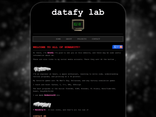 Website screenshot