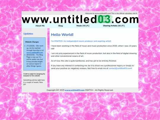 Website screenshot