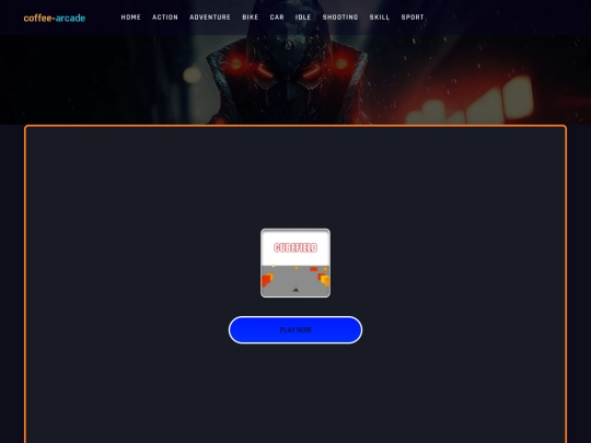 game/cubefield screenshot