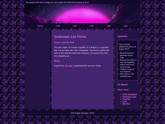 Website screenshot
