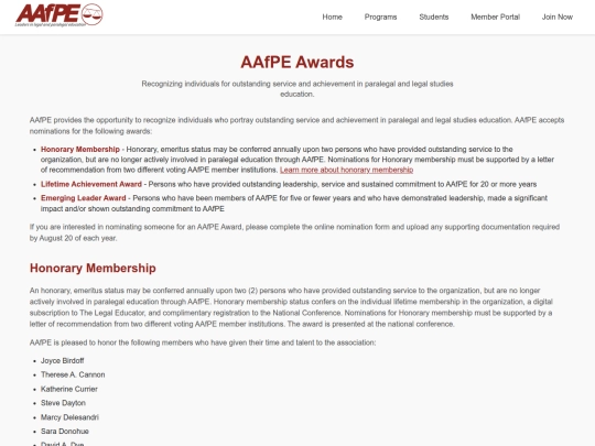awards screenshot