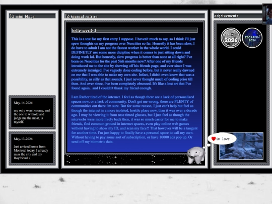 Journal screenshot