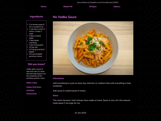 Website screenshot