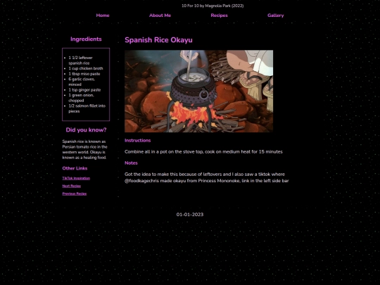Website screenshot