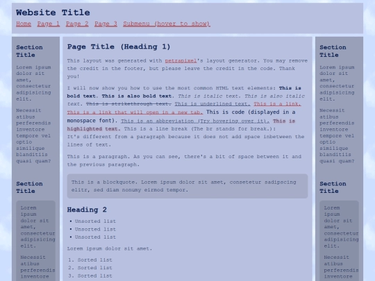 Website screenshot