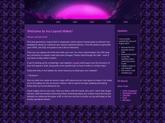 Website screenshot