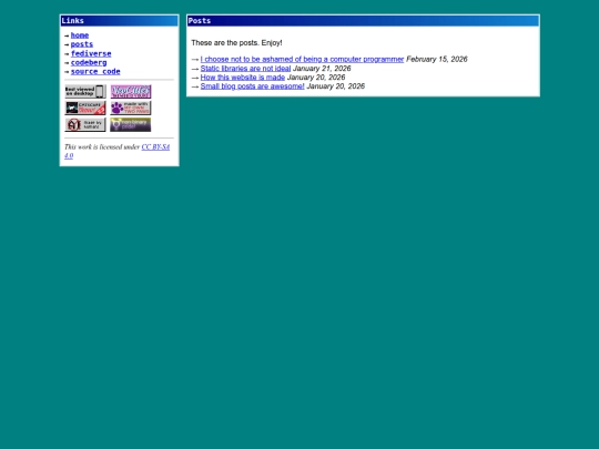 Website screenshot