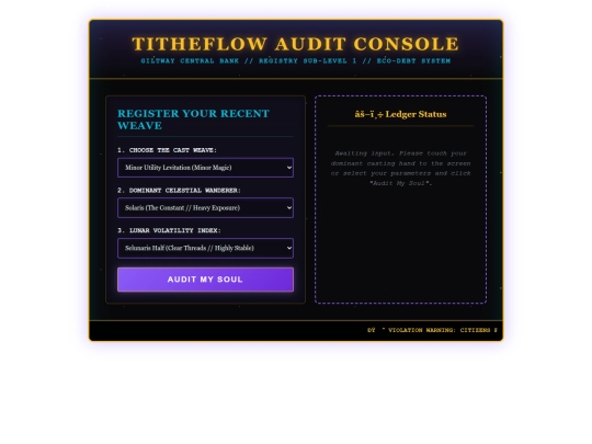 Atheria/tithe-ledger screenshot