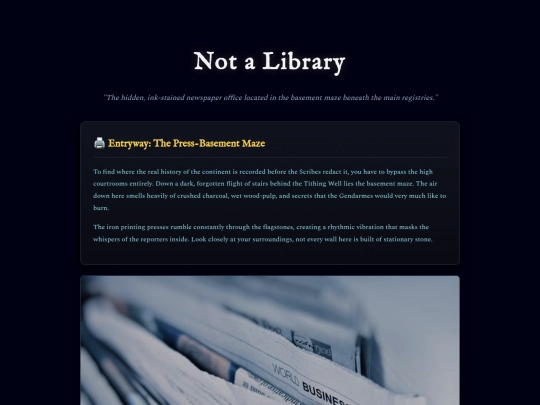 Basement-library screenshot