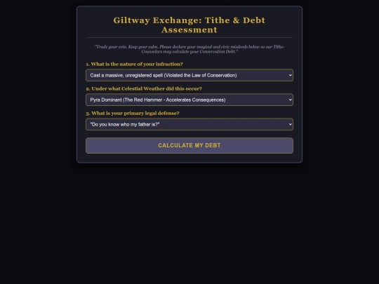 More-widgets/debtassessment screenshot