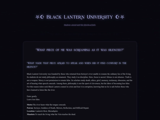 Web-Pages/black-lantern screenshot
