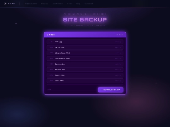 Website screenshot