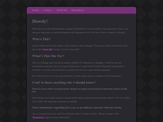 Website screenshot