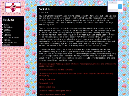 Blog/England screenshot