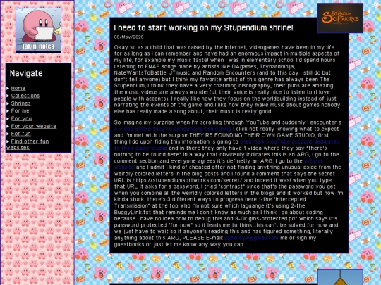 Blog/Microblog screenshot