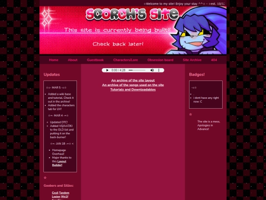 Website screenshot