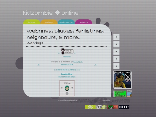 web screenshot
