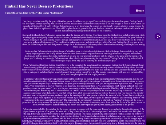 ThinkPieces/Fallosophy screenshot