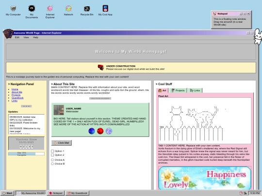 Website screenshot