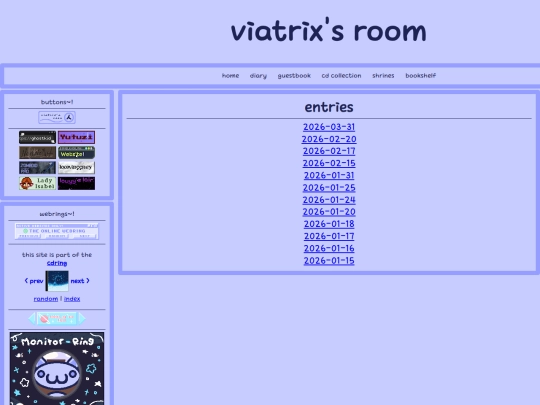 diary screenshot