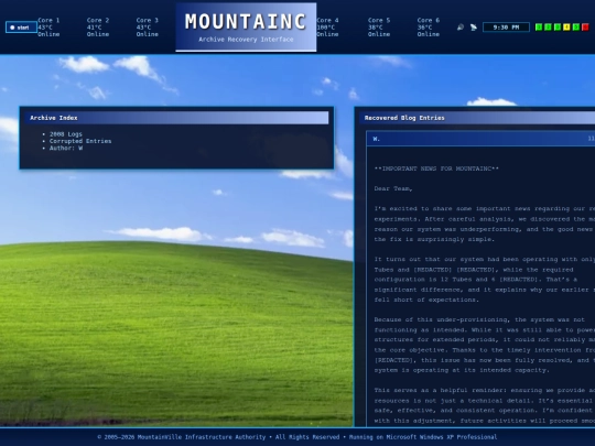 Website screenshot
