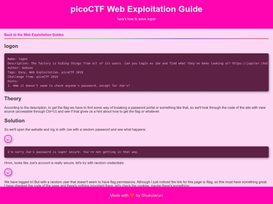guide/ctf/picoctf/web/logon screenshot