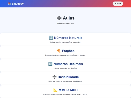 aulas-matematica6 screenshot