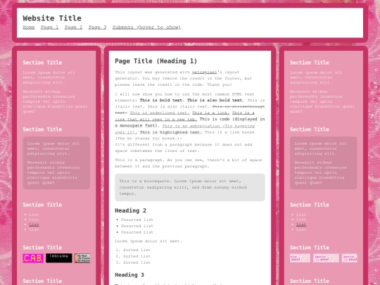 Website screenshot