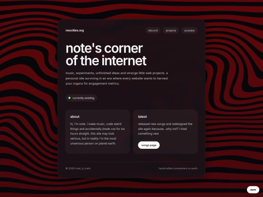 Website screenshot