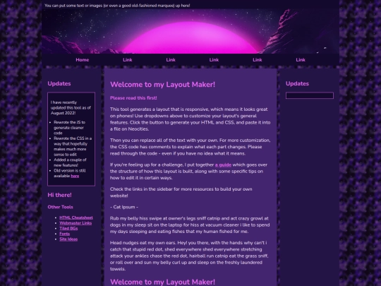 Website screenshot