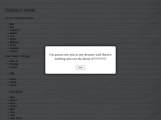 contactbook screenshot
